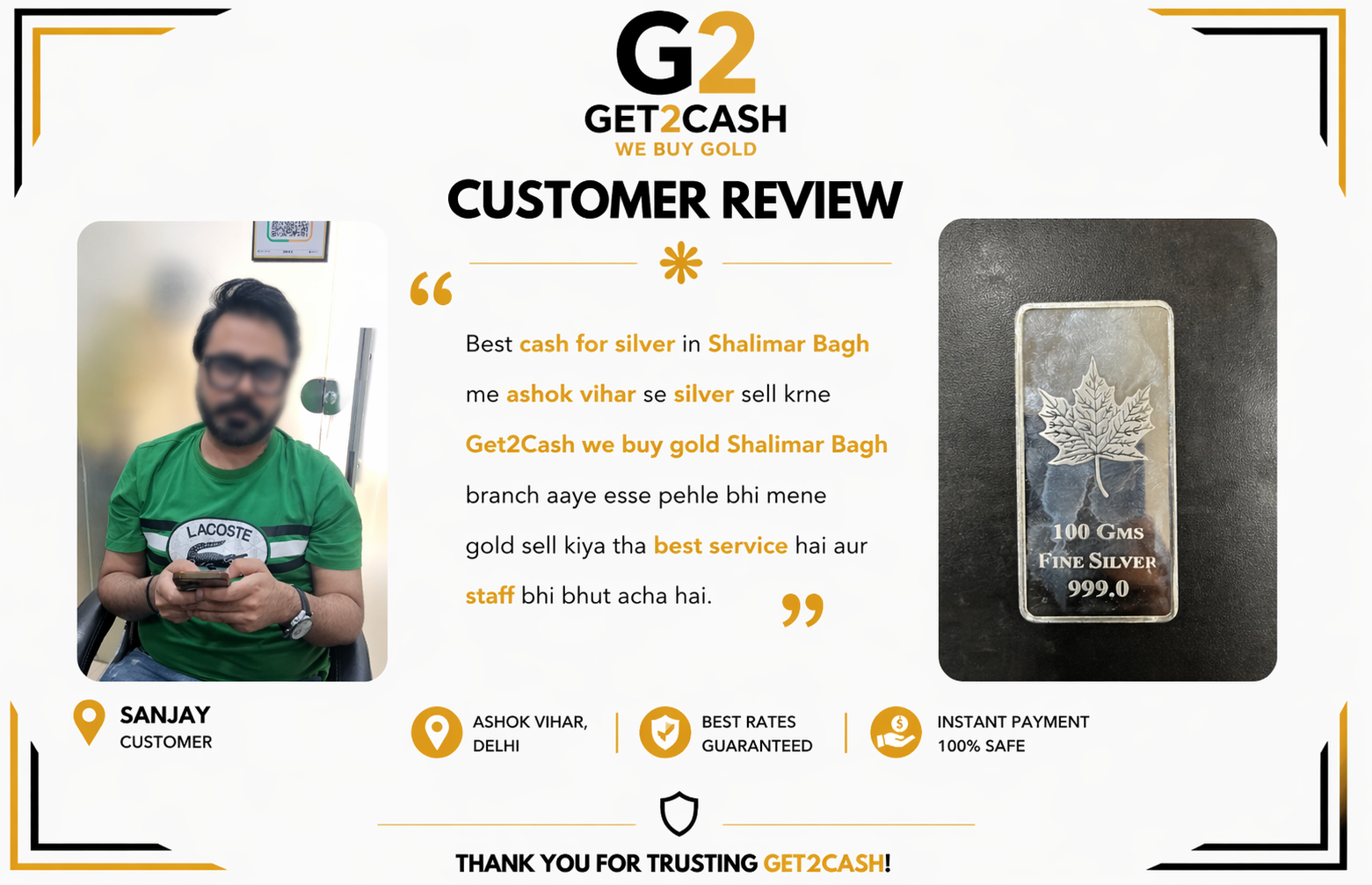 Gold Buyer in Paschim Vihar